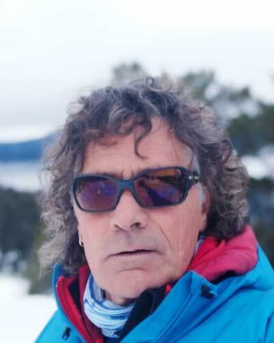 Photographie de profil du guide de haute montagne Bruno