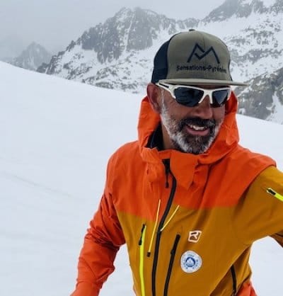 Photographie de profil du guide de haute montagne Eddie Photographie de profil du guide de haute montagne Eddie